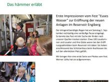 Bott Beitrag September 2018 - Das hämmer erläbt: Erste Impressionen vom Fest &quot;Euses Wasser&quot; zur Eröffnung der neuen Anlagen im Reservoir Engiberg