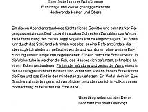 Fürchterliches Gewitter 1780