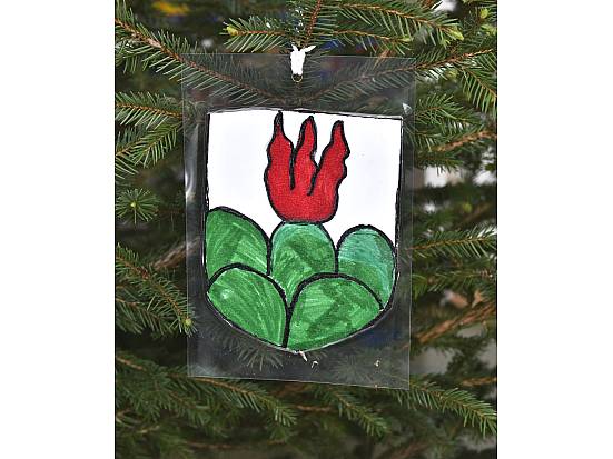 Das Loueler Wappen gezeichnet von Schülerinnen und Schülern der Primarschule