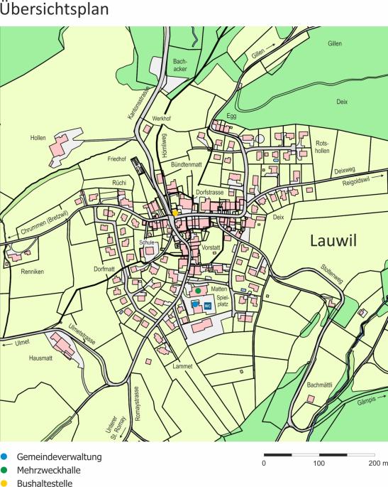 Übersichtsplan Lauwil