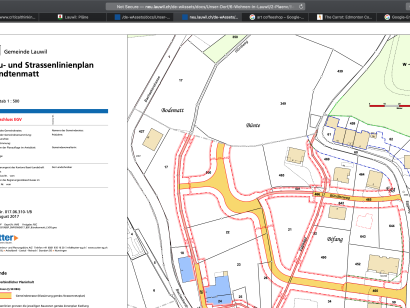 Bau- und Strassenlinienplan Bündtenmatt